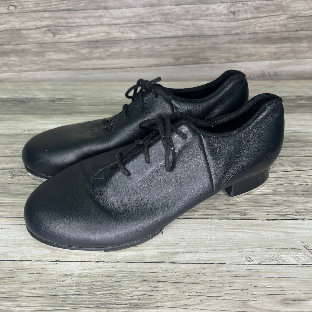 Bloch #2 Shockwave Full Leather Tap Dance Shoes Women's US 6.5M Lace Up TapFlex